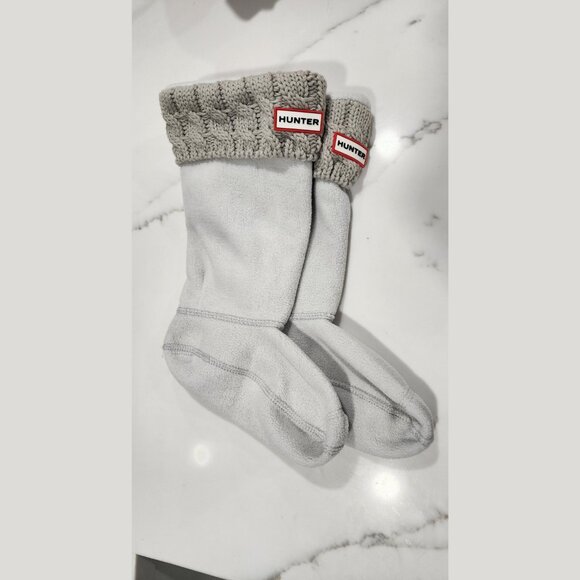 Hunter kids boots with knitted cuff socks - Kids Size 5 - Picture 4 of 6